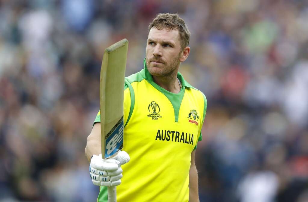 Aaron Finch on track