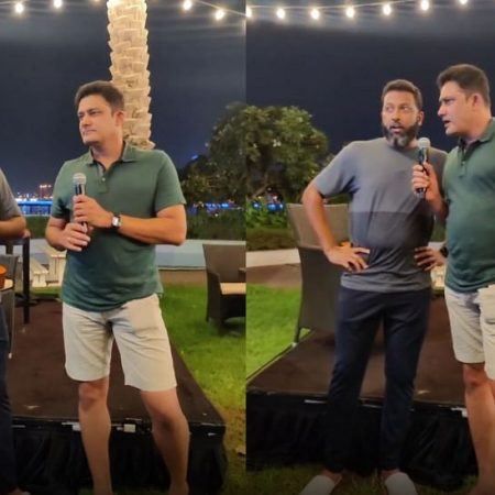 IPL 2021: Anil Kumble and Wasim Jaffer stole the show during a karaoke event that was part of a team bonding session in the UAE