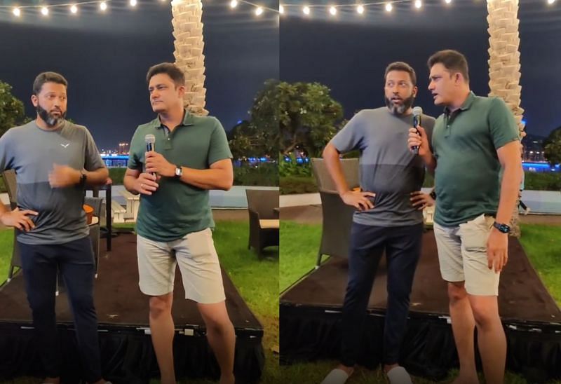 IPL 2021: Anil Kumble and Wasim Jaffer stole the show during a karaoke event that was part of a team bonding session in the UAE