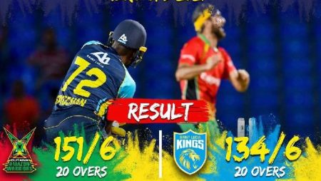 GAW moved back into the top four of the 2021 Hero Caribbean Premier League table with a 17-run victory over the SLK