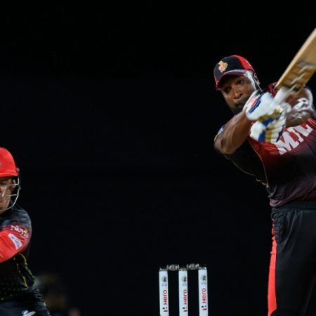 Kieron Pollard’s (51) fiery fifty and Ali Khan’s (3/19) fine bowling took TKR to the semi-finals of the CPL 2021