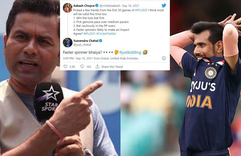 IPL 2021: Yuzvendra Chahal has an interesting reply to Aakash Chopra’s analysis about games in UAE last year