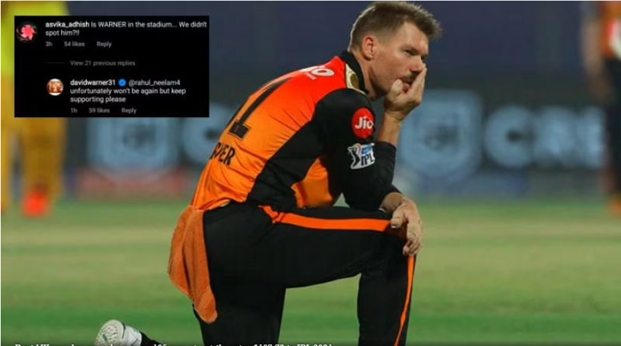 SRH head coach answers the Why wasn’t David Warner at the ground for the RR match? in the IPL 2021
