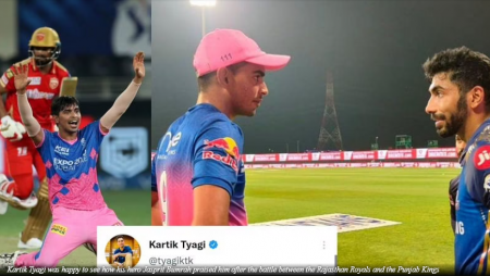 Kartik Tyagi emerged as a hero for the Rajasthan Royals last night in their IPL 2021 fixture against the PBKS