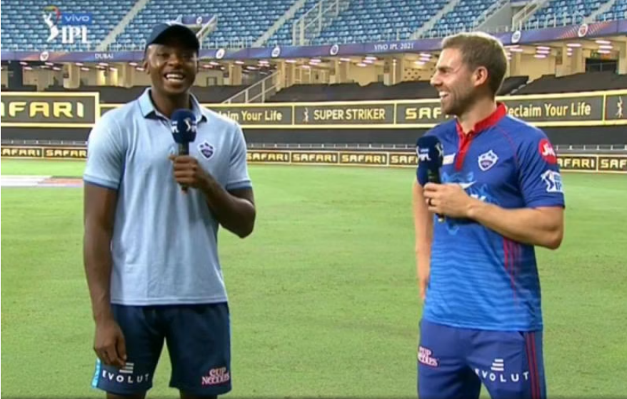 Anrich Nortje teases Kagiso Rabada says “You are picking up wickets every time we play, is that becoming a habit?” in IPL 2021