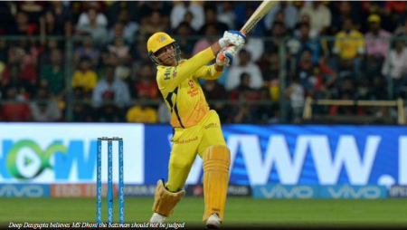 Deep Dasgupta says “MS Dhoni the batsman is past his prime, is important as a mentor to CSK” in IPL 2021