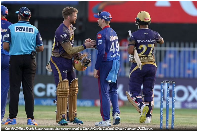 Sharjah Cricket Stadium pitch history and T20 records in IPL 2021: DC vs KKR