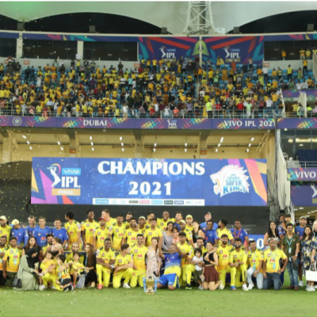 Chennai Super Kings celebrated their victory in the Indian Premier League 2021 like true champions