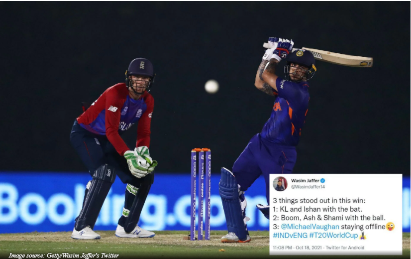 Former India opener Wasim hilariously trolled former England captain Michael Vaughan: T20 World Cup 2021