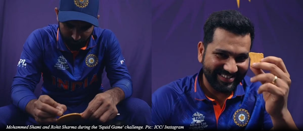 Team India stars put to test with “Squid Game” challenge in T20 World Cup 2021