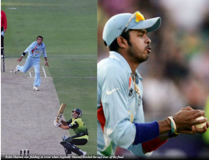 Rohit Sharma says “I saw Yuvi turning around, he thought Sreesanth was going to drop it” in T20 World Cup 2021