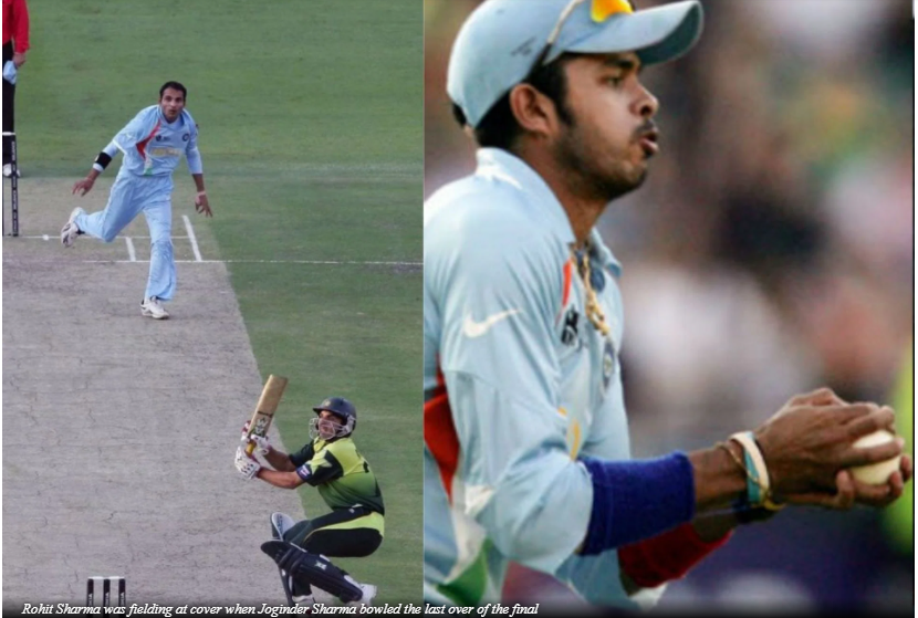 Rohit Sharma says “I saw Yuvi turning around, he thought Sreesanth was going to drop it” in T20 World Cup