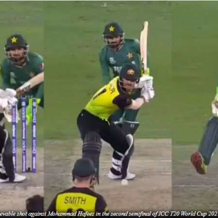 David Warner- “Double-bouncer hit for a six” in T20 World Cup 2021