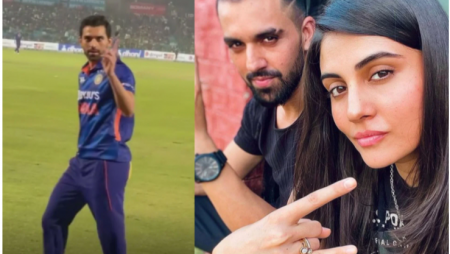 During the first T20I in Jaipur, Deepak Chahar had a good time with his sister Mailti Chahar