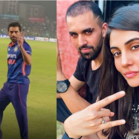 During the first T20I in Jaipur, Deepak Chahar had a good time with his sister Mailti Chahar