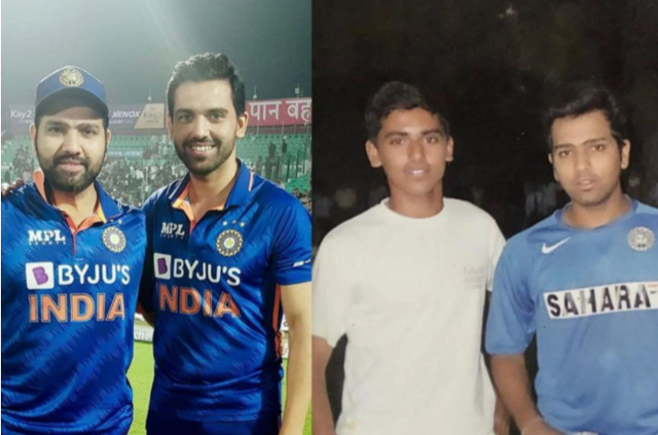 Deepak Chahar shares a throwback picture taken 15 years back with Rohit in Jaipur