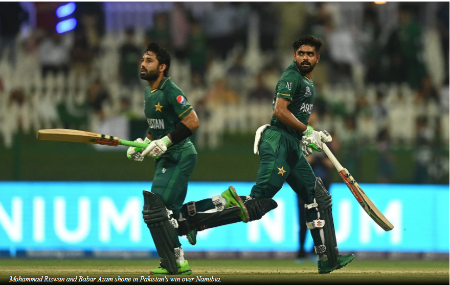 Pakistan started slowly after opting to bat against Namibia in the 2021 T20 World Cup