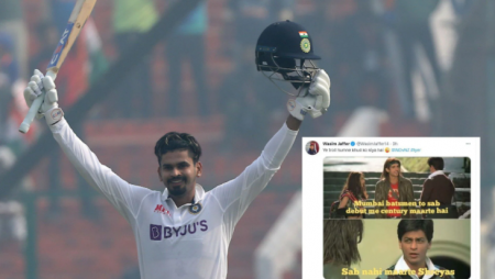 Shreyas Iyer made a fabulous start to his Test career after he slammed a fantastic century on debut against New Zealand