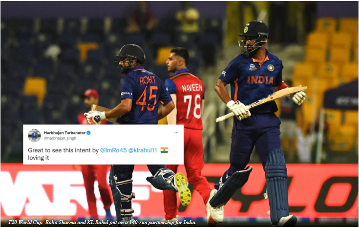 India roared back to form with the bat thanks to a blistering opening stand between Rohit Sharma and KL Rahul: T20 World Cup