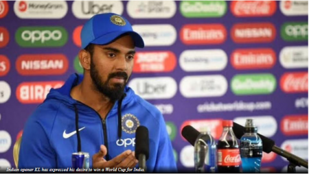 Indian opener KL Rahul- “I want to create history and win a World Cup for my country” in the T20 World Cup 2021
