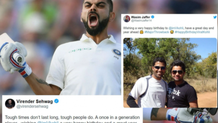 The cricketing fraternity extended warm wishes to Indian skipper Virat Kohli as he turned 33 on Friday