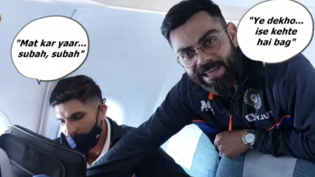 Virat Kohli pokes fun at Ishant Sharma during Team India’s journey to South Africa