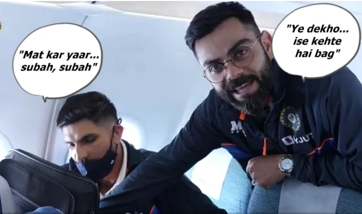 Virat Kohli pokes fun at Ishant Sharma during Team India’s journey to South Africa