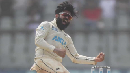 Brad Hogg analyzed Ajaz Patel’s bowling following the latter’s historic feat in the first innings of the 2nd IND vs NZ Test