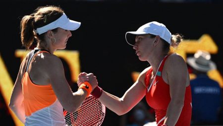 Cornet survives Halep and the heat to reach her first Grand Slam quarterfinal.