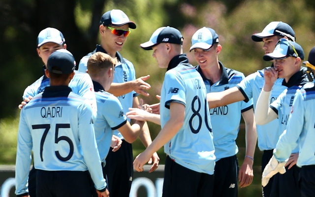 England is the first team to reach the semifinals of the U-19 World Cup.