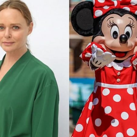 Minnie Mouse sheds her dress for a Stella McCartney pantsuit in a fashion overhaul after 94 years.