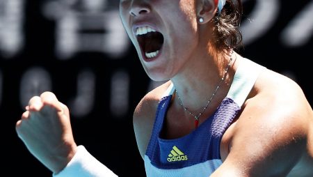 Muguruza breezes over Burel in straight sets in the first round of the Australian Open, while Leylah is eliminated.