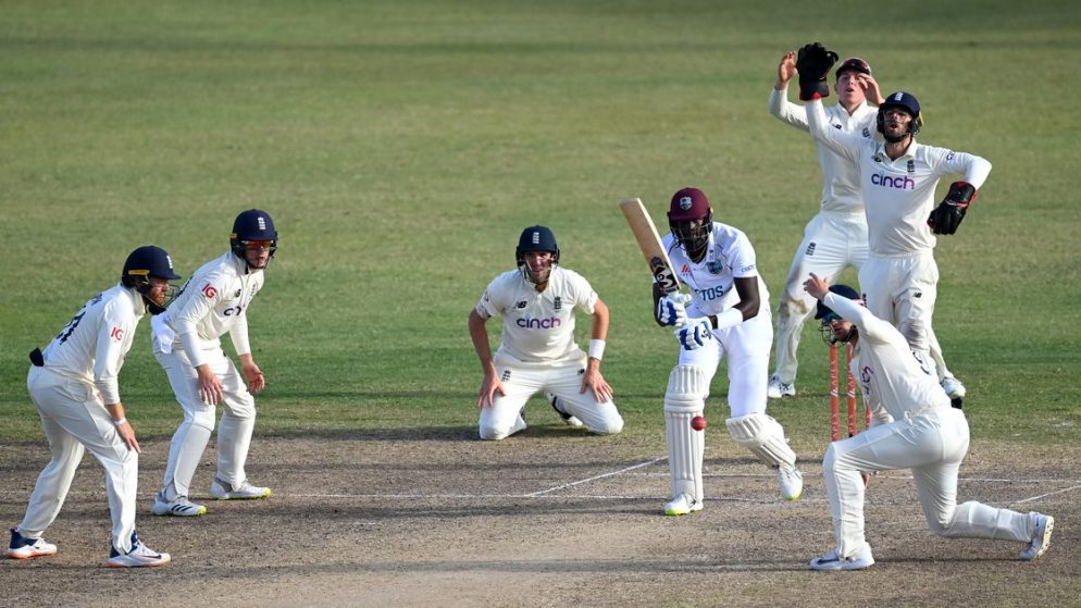 2nd Test Day 1 between the West Indies and Britain, Dan Lawrence and Joe Rootle led the visitors to a commanding lead.