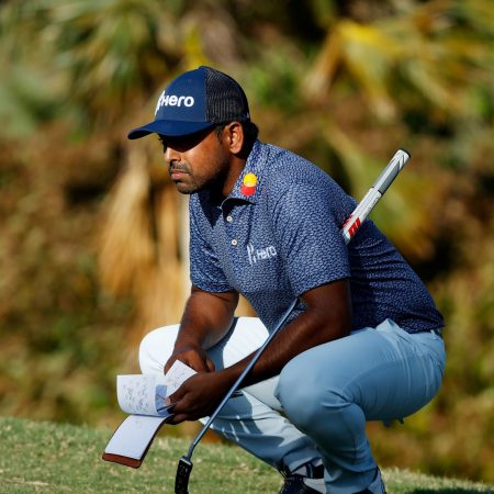 Anirban Lahiri of India takes the lead within the Players Championship.