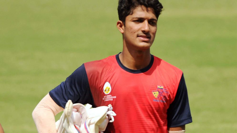 Armaan Jaffer shows glimpses of his talent with uncle Wasim Jaffer coaching the other squad.