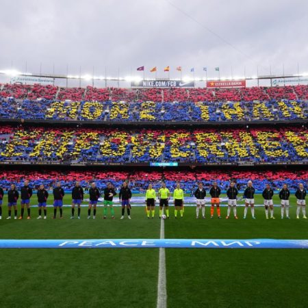 Barcelona-Real Madrid’s match in the Women’s Champions League sets a new attendance record.