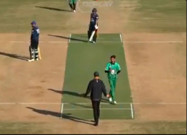 Commentators are in a tizzy as the non-striker goes for a run even before the ball is thrown.