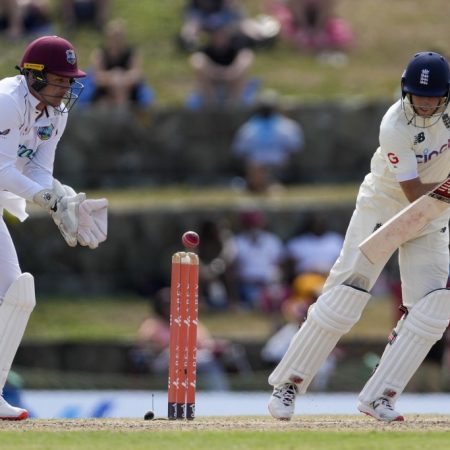 Crawley and Root guide England to a 153-run lead and safety in the first Test against WI.