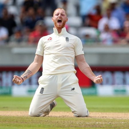 Day 2 of the 2nd Test between WI and ENG: Ben Stokes hits a century as England declare at 507-9.