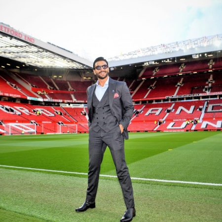 During a Premier League match, Ranveer Singh’s sock penalty splits the crowd.