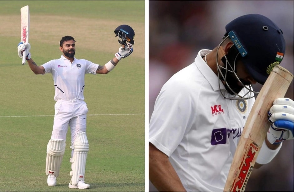 Kohli's 50-plus test average is in jeopardy for the first time in 49 tests.