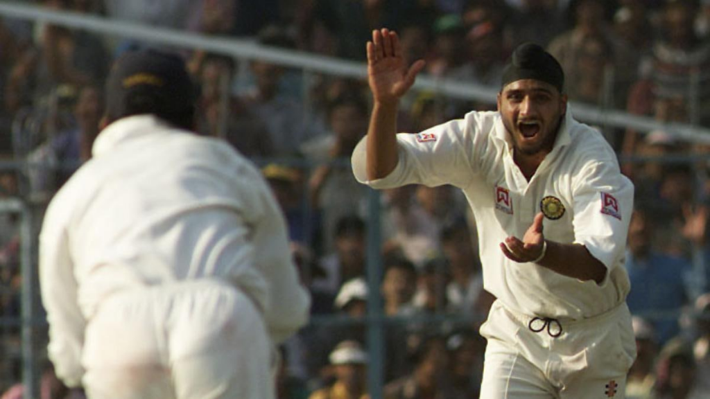 Harbhajan Singh got to be the primary Indian to score a hat-trick in a Test coordinate on this day in 2001.