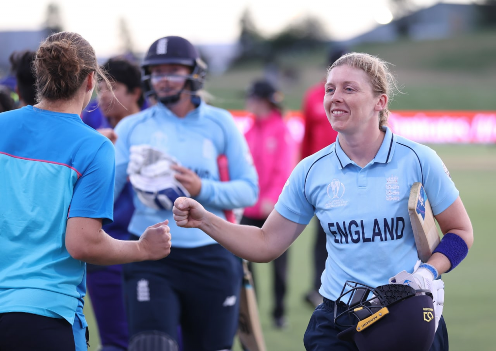 ICC Women's Cricket World Cup: Heather Knight Breathes a sigh of relief after defeating India.