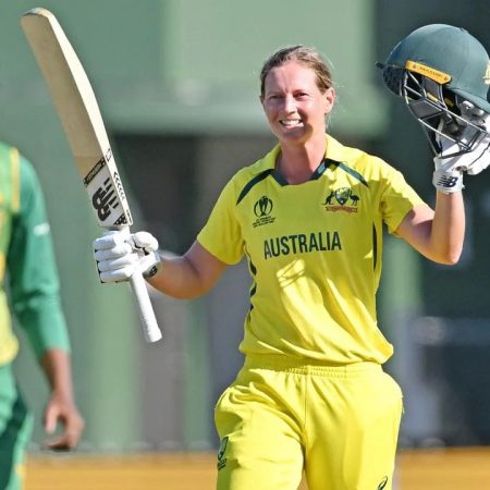 South Africa’s unbeaten run comes to an end with Meg Lanning’s 15th ODI century.