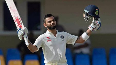 Kohli creates history by playing his 100th Test match in front of his home crowd.