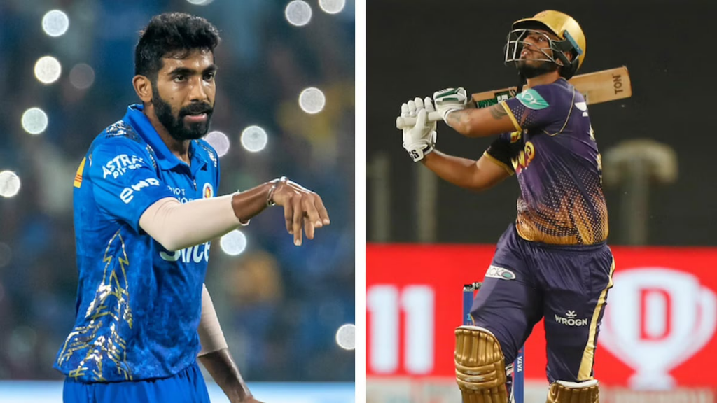 For a Level 1 violation, Nitish Rana was fined 10% of coordinate expenses, whereas Jasprit Bumrah was decried.