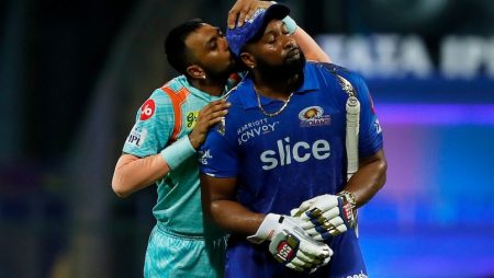 During the IPL 2022 clash with Irks, Krunal Pandya gave Kieron Pollard a “Kiss” send-off. 