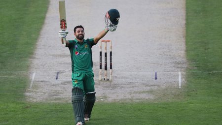 Mohammad Rizwan’s Off Stump is uprooted by Cameron Green.