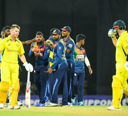 Sri Lanka was fined 40% of the match fee for maintaining a slow over-rate in the second T20I against Australia.