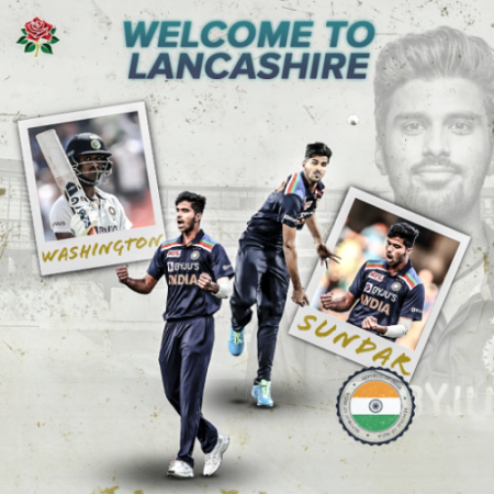 Washington Sundar has been signed by Lancashire.